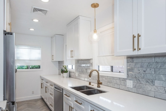 All White Kitchen Remodel in Los Angeles  (#1249)| Pearl Remodeling