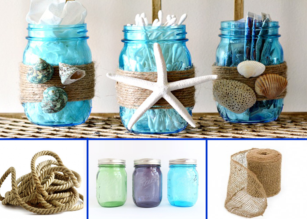 diy mason jars bathroom